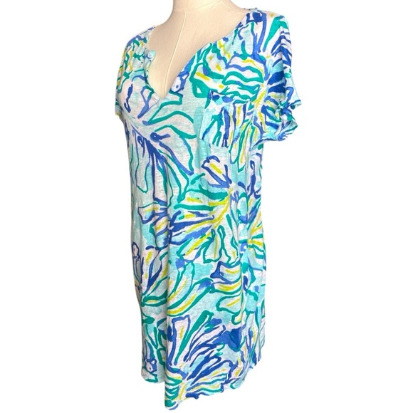 Lilly Pulitzer Duval Pool Blue Stay Cool Linen - Picture 3 of 8